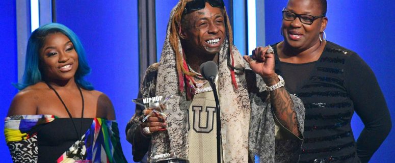 DJ Khaled Makes Personal Delivery of “I Am Hip-Hop” Award to Lil Wayne at BET